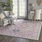 Homeroots 8 x 10 ft. Light Gray & Pink Medallion Area Rug 385498 - alternate 8